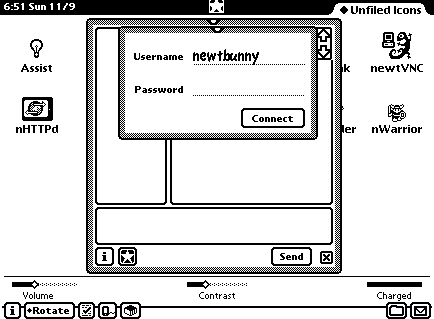 login screenshot
